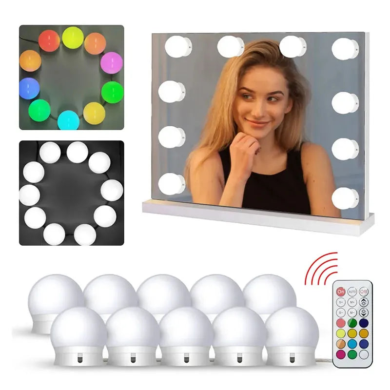 RGB Makeup Vanity USB Adjustable Mirror Light